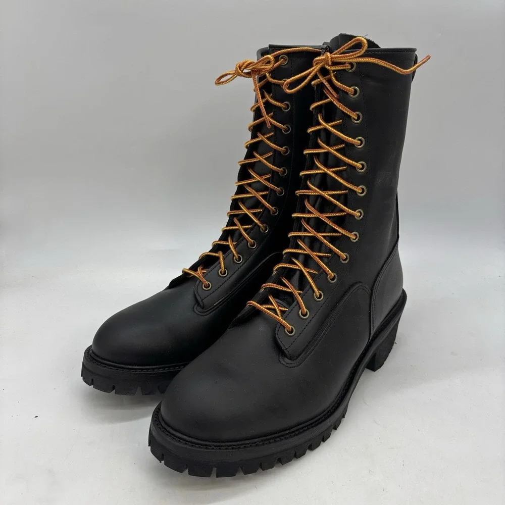 Hoffman's Lineman Logger Boots Mens 13 W USA Made 10
